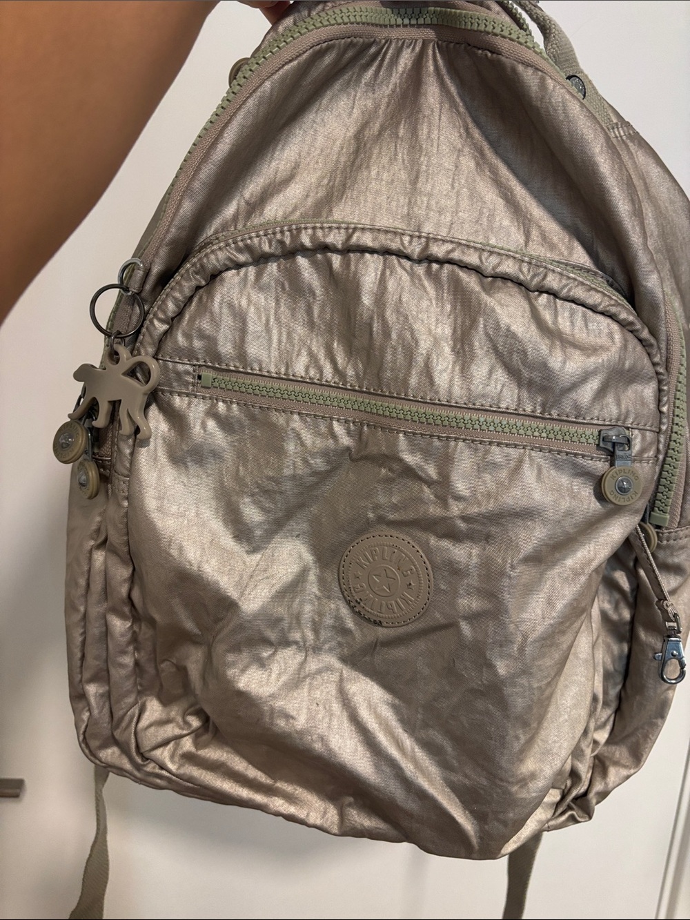 Kipling Seoul Metallic laptop backpack